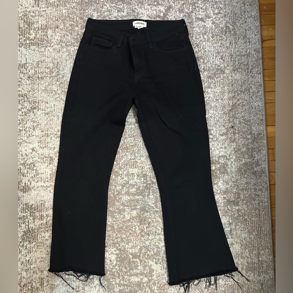 L’AGENCE Black Ripped Jeans